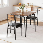 3-osaline s&ouml;&ouml;gitoa komplekt 2 inimesele, v&auml;ike s&ouml;&ouml;gilaud 2 tooliga, ruudukujuline k&ouml;&ouml;gilaud metallraamiga, s&ouml;&ouml;gitoa grupp, k&ouml;&ouml;ki, elutuppa, korterisse, vintage v&auml;limusega