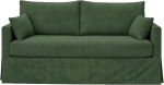 Rasked diivanikatted kohandatud &uuml;hilduvad IKEA HYLTARP diivaniga (Corduroy Green, 2 istekohaga)