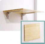 Kompakter Wand-Klapptisch - Massivholz Drop-Leaf Schreibtisch f&uuml;r Esszimmer, K&uuml;che, Balkon - Platzsparender Schreib- & Arbeitstisch f&uuml;r kleine R&auml;ume - Vielseitige Wohnm&ouml;bel-L&ouml;sung