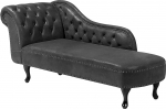 Beliani Classic Chesterfield Style Faux Leather vasakpoolne tumehall