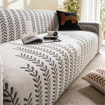 Stretch Sofabezug f&uuml;r 1/2/3/4/5 Sitze Sofa &uuml;berzug Jacquard Pl&uuml;sch Alles Inklusive Couch &uuml;berzug Universal rutschfest f&uuml;r Wohnzimmer B&uuml;ro(Set (4+5 Seats),Light Grey-B)