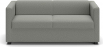 DOMO. collection BOB FK 2-Seater Couch with Spring Core, 2-Seater Set, Small Sofa 165 x 75 x 74 cm, Silver (Grey)