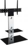 King TV-jalg 32 - 60-tollise LCD/LED/Plasma teleri statiiv koos klambriga koos kaablijuhiga (ruudukujuline, h&otilde;bedane/must)