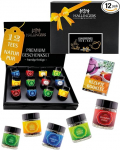 Hallingers Genuss Manufaktur Tee Kinkekomplekt - 12 sorti Premium lahtist teed klaasis elegantses kinkekarbis, vegan & gluteenivaba, teekomplekt "Classic" maitsekomplekt, kingiidee naistele, j&otilde;uludeks