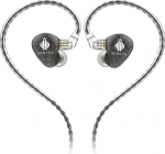 Hidizs MS1-Galaxy High Performance HiFi In-Ear Monitor IEM Wired k&otilde;rvaklapid d&uuml;naamiliste Dual Magnetic Circuit Drivers Over-Ear k&otilde;rvaklapid, must (ilma MIC)