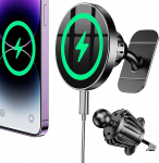 Coolpow jaoks Magsafe autohoidja laadimisfunktsiooniga, tugev magnetiline j&otilde;ud, mobiiltelefoni hoidja, auto magsafe laadija, auto magnetiline mobiiltelefoni hoidja, auto traadita laadija, auto iPhone 17 Pro Max 16 15 14 13 jaoks