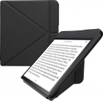 kwmobile kaitsekott Kobo Forma jaoks - Kunstnahast &uuml;mbris - eReader Flip Case automaatse puhkefunktsiooniga - kate koos alusega - must