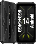Ulefone Armor X12 Pro Outdoor Smartphone Android 14 koos Octa-Core 8GB + 64GB/SD-256GB, IP68 mobiiltelefon ilma lepinguta veekindel, 4G Dual SIM mobiiltelefon 4860mAh akuga, 13MP + 8MP, 5GHz