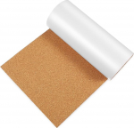 Veemoon 1 Roll Self-Adhesive Cork Roll Small Large Modern Cork Board for Desk Natural Rectangular Barking Liner Bound Cork Board Round
