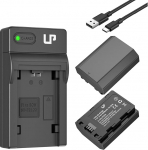 LP NP-FZ100 akud ja USB-C laadija, 2 tk, 2600 mAh asendusaku Sony A7iii, A7iv, A7C, FX3, FX30, A9, A6600, A6700, ZV-E1, ZV-E10ii, Alpha 9, A9S, A7R III, A7R IV, A7R V kaamera jaoks.