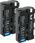 2 x SK aku Sony NP-F550 / 2400 mAh -/ aku NP-F530 NP-F750 NP-F770 NP-F960 NP-F970 NP-F980 // v&auml;lklambid videovalgustid v&auml;lismonitorid