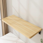 Kokkupandav laud seinale paigaldatav ruumi s&auml;&auml;stev ripplaud koju, kontorisse, pesumajja, k&ouml;&ouml;ki, s&ouml;&ouml;gituppa (toorpuit, 60 x 24 cm) - mitmek&uuml;lgne ja stiilne t&ouml;&ouml;koht.