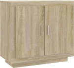 vidaXL k&uuml;ljepakkide kapp K&uuml;ljepakkide kapp Mitmeotstarbeline kapp Seisev kapp Esiku kapp Elutuba Sonoma Tamm 80 x 40 x 75 cm Puidust materjalist