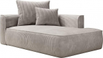 Vente-unique Chaise Longue - paremal k&uuml;ljel - n&ouml;&ouml;r - beež - PINETA