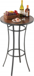 VEVOR Baarilaud, 600 x 600 x 1000 mm, Bistro laud, baarilaud metallraamiga, &uuml;mmargune s&ouml;&ouml;gilaud, k&ouml;&ouml;gilaud, baarilaud, peolaud, aiam&ouml;&ouml;bel r&otilde;dule, aeda, basseini &auml;&auml;rde.