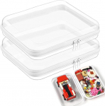Pack of 2 l&auml;bipaistev tualettkott Hard Shell veekindel m&auml;nguasja ladustamise m&auml;nguasja kott on the Go kosmeetikakott koos Zip kosmeetika, ehitusklotsid, Puzzle