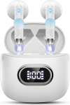 Bluetooth k&otilde;rvaklapid, juhtmevabad Bluetooth 5.4 k&otilde;rvaklapid 4 mikrofoniga, 2026 juhtmevabad k&otilde;rvaklapid 42 tundi 6D Deep Bass ENC m&uuml;ravastased k&otilde;rvaklapid, IP7 veekindlad k&otilde;rvaklapid LED-ekraaniga USB-C