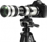 Super Teleobjektiv 420-800mm F8.3 Manueller Fokus Zoomobjektiv f&uuml;r Canon EF/EF-S Mount DSLRs - Kompatibel mit EOS Rebel T7/T7i, 5D, 90D, 80D, 7D und mehr