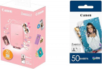 Canon Zoemini 2 Mini Photo Printer Mobile Portable Travel Pocket Printing Kit & ZP-2030 Original Zinc Photo Paper 50 Sheets Zoemini Instant Camera / Photo Printer