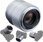 TTArtisan 56 mm F1.8 Lens for E-Mount Autofocus APS-C Frame Cameras A5000 A6500 A6600 NEX-3 NEX-3N NEX-7 NEX5 CA7 A7I A7R A7S A7SI A7SII A9 and More (Silver)