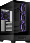 ASUS A31 Plus TG ARGB Black ATX PC korpus (eelpaigaldatud ARGB ventilaatorid, klaasist esipaneel, &uuml;hildub Hidden Port emaplaatidega, 360mm radiaatorid, 380mm graafika, must)