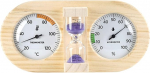 Wandhalterung Temperatur Luftfeuchtigkeit Messger&auml;t Sanduhr f&uuml;r Sauna Raumthermometer Hygrometer Holz Sauna Thermometer Hygrometer Hygrometer