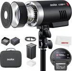Godox AD300Pro AD300 Pro II AD300ProII 300Ws v&auml;lklamp, 12W Bi-Colour 2800K-6000K, 2.4G Wireless X System, TTL HSS &uuml;hildub Canon Nikon Sony Fuji Olympus Pentax kaameraga (AD300PROII)