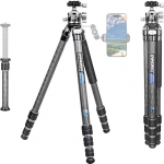 Carbon Fibre Tripod Monopod INNOREL KT254C Professional Portable Compact Travel Tripod for DSLR Camera 25.6 mm Tube Load 15 kg with D36 Low Gravity Centre Panoramic Ball Head