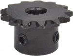 ZBORAVPIX Kettenrollen, Kettenr&auml;der, 1 St&uuml;ck 04C Kettenrad 12T 45 Grad Stahl Teilung 6,35mm Bohrung 5,6,6.35,7,8,10,12mm(5mm)