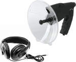 Directional Microphone Parabolic Microphone, Parabolic Microphone Monocular 8X Wide Distance Birds Listening Bowl Directional Microphone Telescope, 100 m Monocular with 8x Magnification for Outdoor