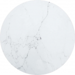 Lauaplaat, klaasplaat, &uuml;mmargune klaasplaat, karastatud klaasist laud, karastatud klaas, marmori v&auml;limusega, valge, l&auml;bim&otilde;&otilde;t 60 x 0,8 cm