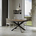 Itamoby, Volantis Evolution pikendatav laud 120->380 cm, p&auml;hklipuust lauaplaat ja antratsiitne raam L.120 P.90 H.77 (pikendus: kuni 380 koos 5 pikendusega)