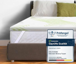 &Ouml;ko-Tex&reg; sertifitseeritud madratsitopper 140 x 190 cm 100% m&auml;luvahuga ja Aloe Vera kattega - Topper 140 x 190 cm paksusega 5 cm - Made in EU