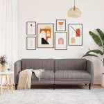 Diivan 3-kohaline Lounge diivan Polsterdatud diivan koos k&auml;etugedega K&uuml;lalissohva Kaasaegne diivan 3-kohaline diivan Kahekohaline diivan istumisv&otilde;imalus M&ouml;&ouml;bel Diivan elutuppa magamistuppa Taupe kangas