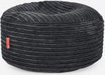 Lounge Pug Suur &uuml;mmargune jalahoob Pouf, Bean Bag Stool, Large, Corduroy Black