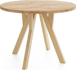 WFL GROUP &Uuml;mmargune pikendatav s&ouml;&ouml;gilaud Loft stiilis - t&ouml;&ouml;stuslik laud puidust jalgadega - ruumikindel laud elutuppa - Oak Craft Brown - 80 kuni 160 cm.