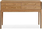 Eingangstisch, 47,24" Bauernhaus-Konsolentisch mit 4 Schubladen, Retro-Eingangstisch Konsolentisch(Natural)