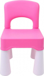 burgkidz Plastic Chair, Children's Chair Girls with Rubberised Feet up to 100 kg, Desk Chairs Princess Seating with Backrest for Children, Pink