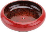 Cabilock Flower Pot Ceramic Bonsai Pot Hydroponic Patio Pond Round Flower Bowl Planter Pot Bowl Garden Bowl for Water Lily Lysimachia Garden Balcony Wedding Table Decoration