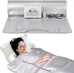 Infrapunane saunakate, 2 tsooniline digitaalne kodusaunakate Professional Detox Therapy Oxfordi infrapunasaunakate 4 turvakaitsega, saunakate kuuma higistamiseks, l&otilde;&otilde;gastumiseks, detoxiks