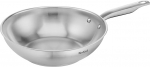 Tefal E49219 Virtuoso Wok 28 cm, k&otilde;rgekvaliteediline k&otilde;rgekvaliteediline roostevabast terasest, tihendamata, harjatud viimistlusega, sobib induktsioonpliidile, ahjukindel kuni 250&deg;C, roostevaba teras.