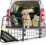 Heldenwerk Universal Car Boot Protective Grille for Dogs for Transport for Your Dog - Safety Grille with Headrest Attachment - Fully Adjustable Boot Protection Grille, Black