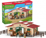 Schleich 42195 Horse Stable with Horses and Accessories