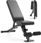 leikefitness reguleeritav kaalupink, kokkupandav treeningpink automaatse lukustusega p&uuml;stise kallutamise ja lamedate t&auml;iskeha harjutuste jaoks