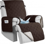 aolceth Armchair Protector for TV Chair, 100% Waterproof Chair Cover for Recliner Chair, Non-Slip Anti-Fouling 1 Seater Chair Protector with Pockets, Furniture Protection, 91 x 79 inches