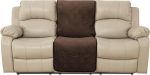 BOCTOPUG Samt-Bezug f&uuml;r Liegestuhl, wasserdichter Sofa-Schonbezug, Sofabezug, wasserabweisend, Couchbezug f&uuml;r Hunde, Haustiere (Braun, 58,4 cm Mitte)