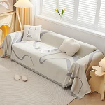 ZCXRYFL Diivanikate 1 2 3 4-kohalise diivani viskamine L-kujuline nurgas universaalne diivanikate Lemmikloomad Rebel Diivanikate mitmeotstarbelised tekid diivanivoodi toolile &scaron;enillkangas (180 x 130 cm, Hall 2)