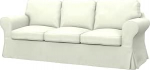 Soferia - IKEA EKTORP PIXBO 3-kohalise diivanvoodi asenduskate, Eco Leather Creme