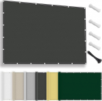 Markiis Veekindel ristk&uuml;likukujuline 1 x 2 m, p&auml;ikesekaitse Patio UV kaitse, ilmastikukindel, ei vaja puurimist, 100% pol&uuml;estrist varju v&otilde;rk koos aasade ja k&ouml;iega pergola jaoks, antratsiitne