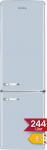 Amica KGCR 387 100 L Retro k&uuml;lmik/k&uuml;lmik kombineeritud / Baby Blue (helesinine) / 181 cm (k&otilde;rgus) x 55 cm (laius) x 62 cm (s&uuml;gavus) / Retro disain / k&uuml;lmik koos s&uuml;gavk&uuml;lmiku sektsiooniga